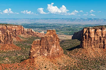 A view of a valley in Colorado